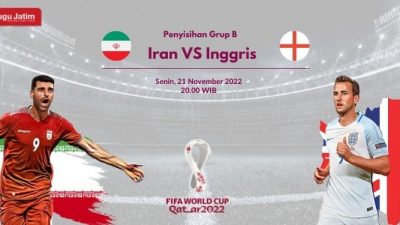 Prediksi Laga Inggris vs Iran, Persaingan Sengit di Grup B Piala Dunia 2022