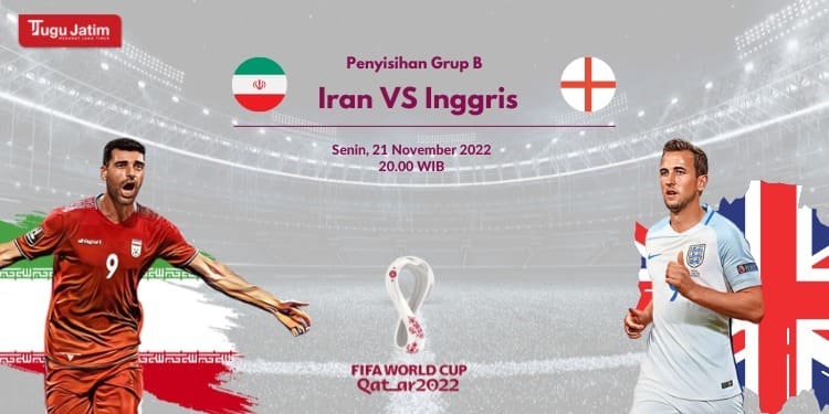 Laga Inggris vs Iran. (Foto: Tugu Jatim)