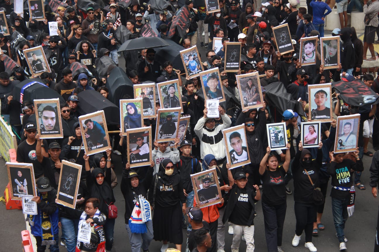 Keadilan Tragedi Kanjuruhan. (Foto: Rubianto/Tugu Jatim)