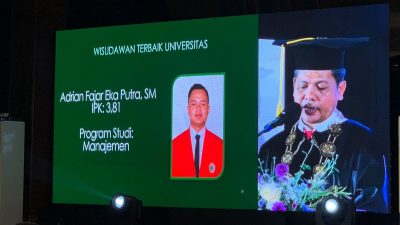 Daftar nama wisudawan terbaik Unim. (Foto: Ardia Anwar/Tugu Jatim)