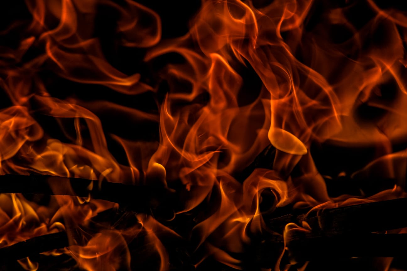 Santri terbakar di Pasuruan.