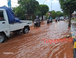 Hujan Deras Sejam Guyur Tuban, Jalur Pantura Tergenang Luapan Banjir
