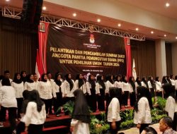 Pelantikan 171 Panitia Pemungutan Suara, KPU Kota Malang Pastikan Tidak Ada “Orang Titipan”
