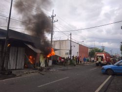 Kebakaran Pertamini di Wagir Malang, 5 Unit Damkar Dikerahkan Padamkan Alat Diduga Korslet