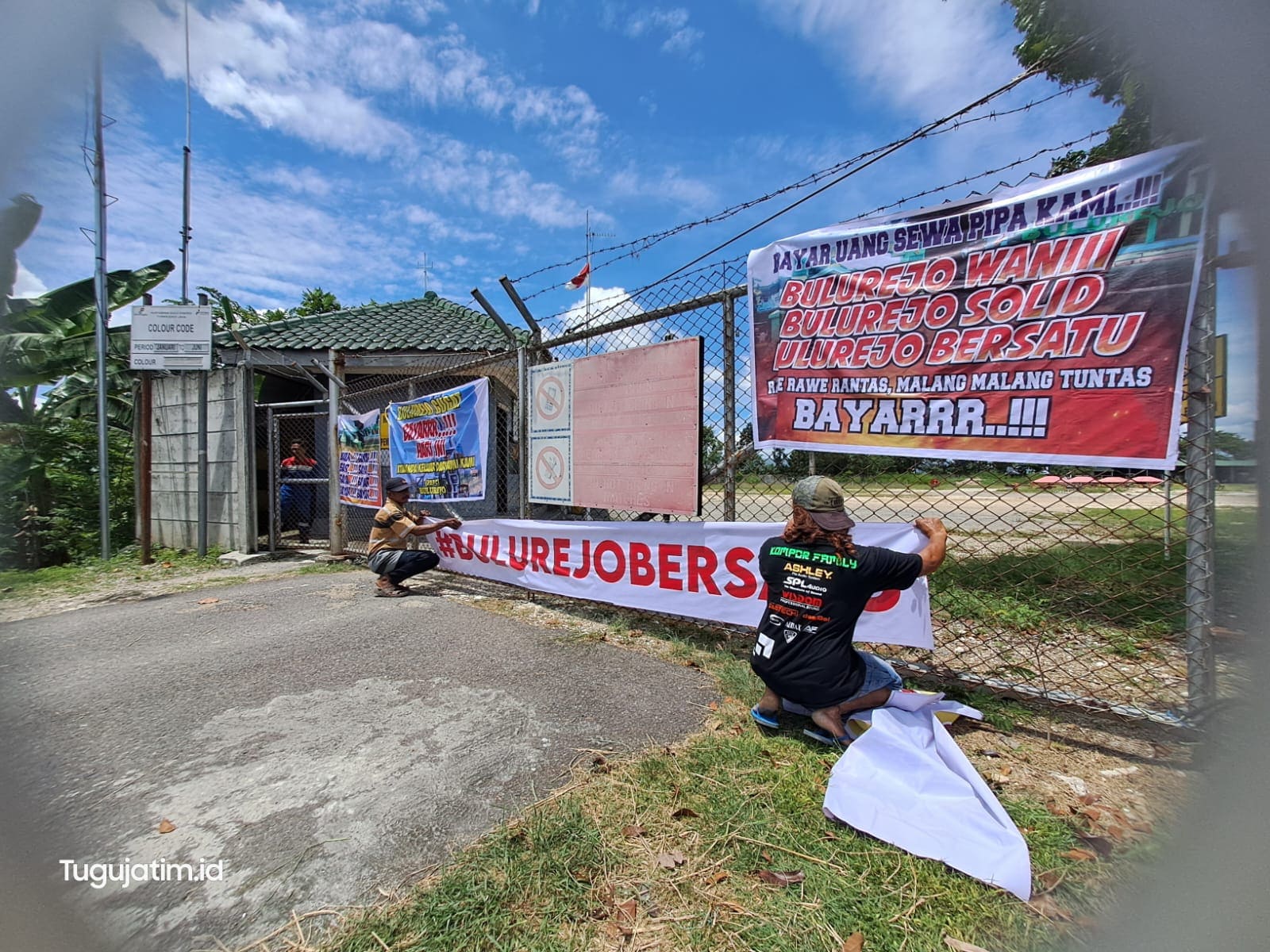 Jalur Pipa PT Pertamina EP Sukowati Field.