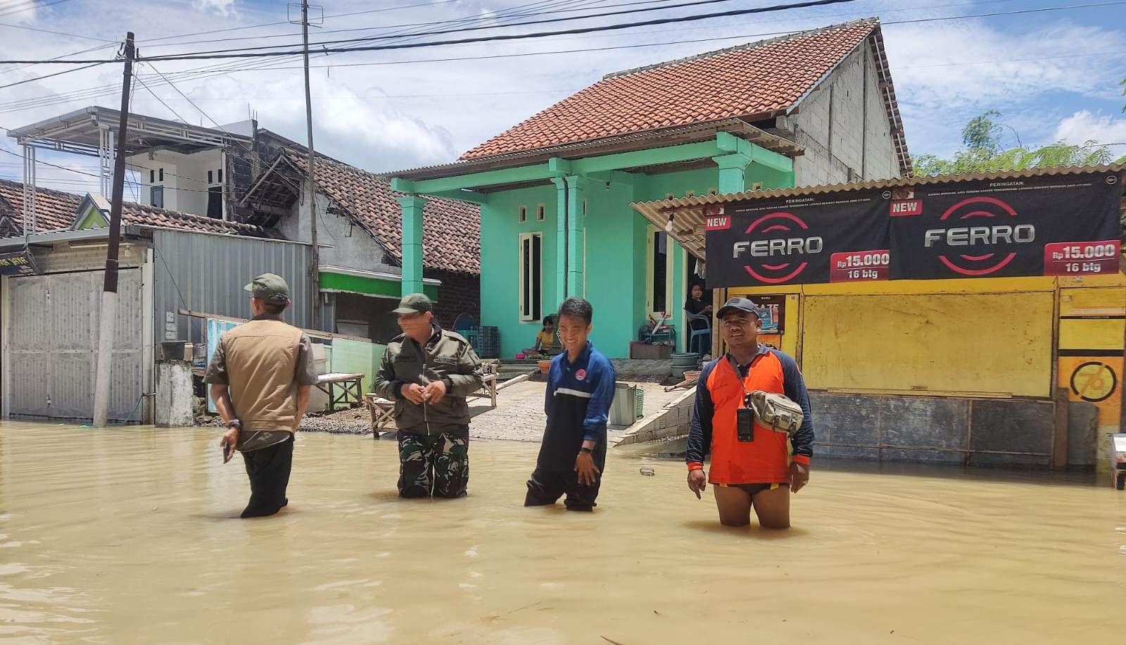 Sungai Lamong Mojokerto Meluap, 5 Dusun Terdampak Banjir