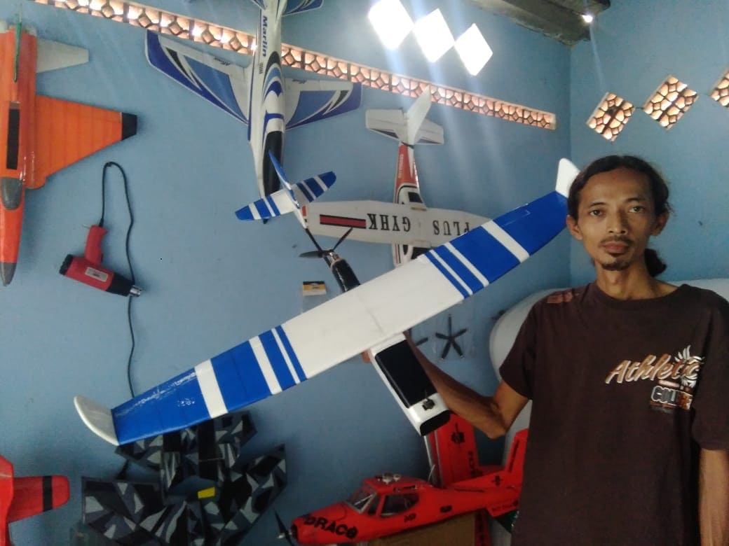 miniatur pesawat aeromodelling.