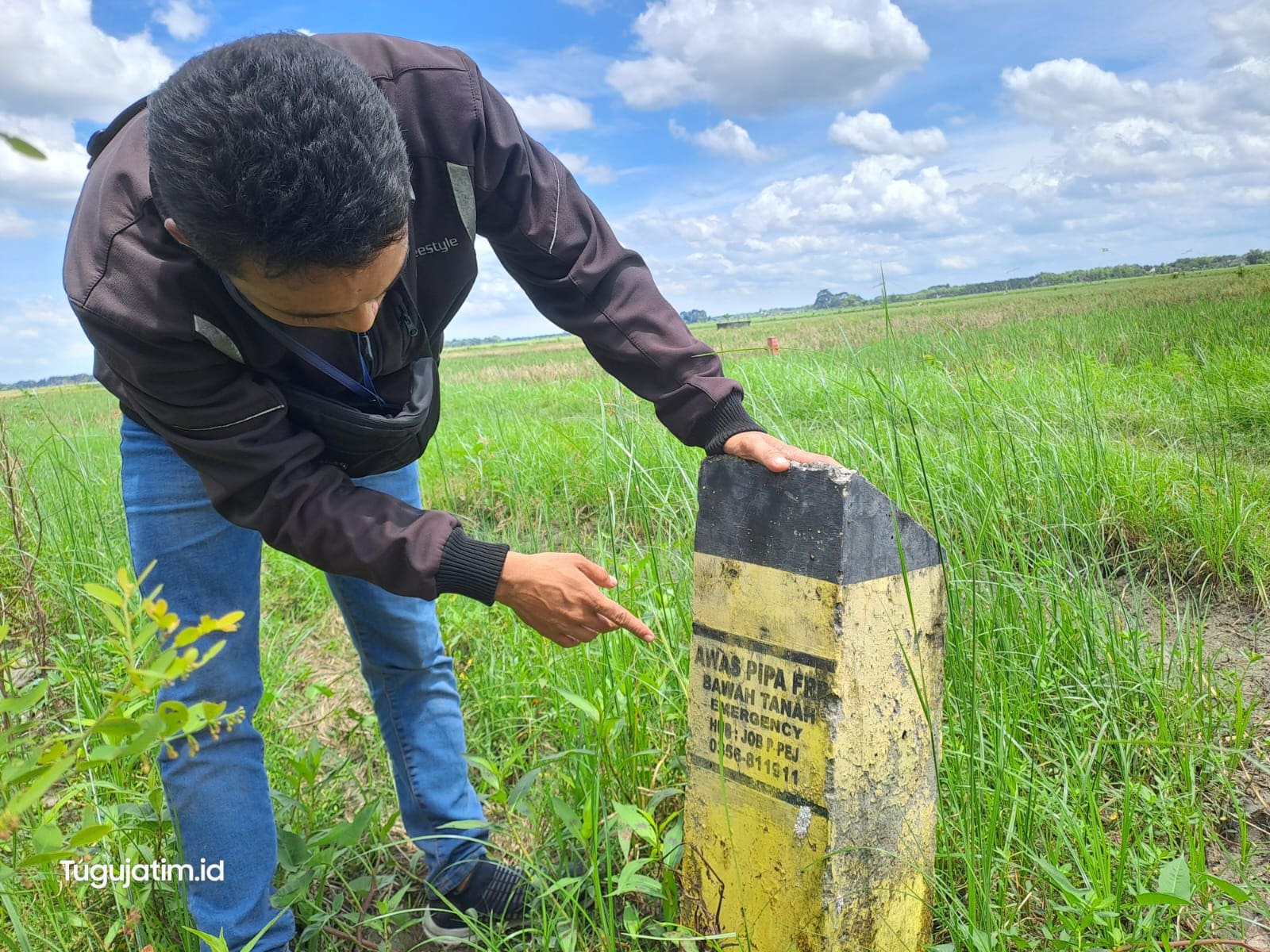 Warga Tuban Protes! Sewa Tanah Jalur Pipa PT Pertamina EP Sukowati Field selama 5 Bulan Tak Dibayar 2 Jalur Pipa PT Pertamina EP Sukowati Field.