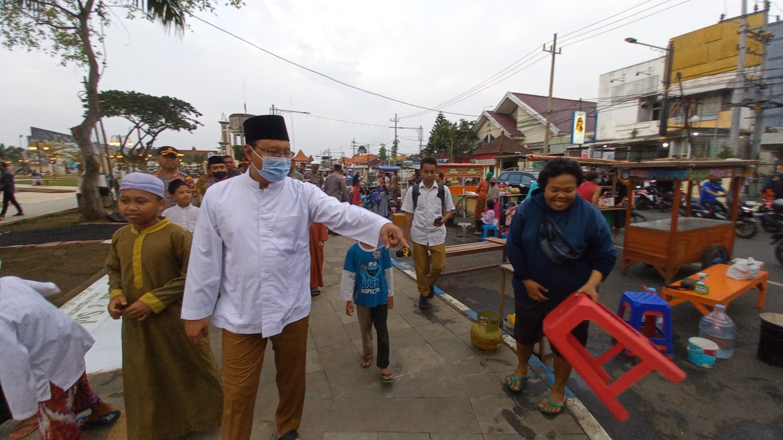 Penataan PKL di Alun-Alun Kota Pasuruan.