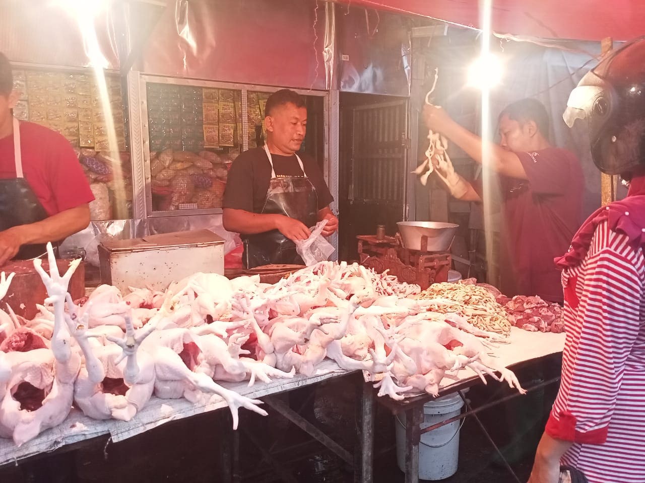 Harga daging ayam.