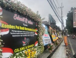 Polresta Malang Kota Banjir Karangan Bunga usai Penangkapan Wahyu Kenzo