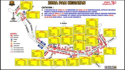 Mau Nonton Parade Bunga Surabaya Vaganza? Cek Lokasi Parkirnya
