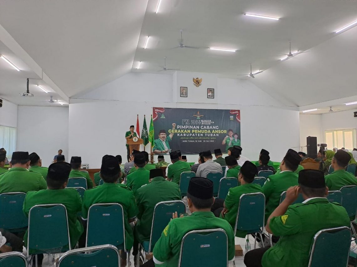 Pelatihan Kepemimpinan Lanjutan di Tuban, Gus Syafiq: Kader Ansor Haram Hukumnya Buta Peta Politik 1 Kader Ansor.