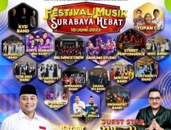 Meriahkan Festival Musik Surabaya Hebat, Pemkot Hadirkan Guest Star Ndarboy Genk Hari Ini