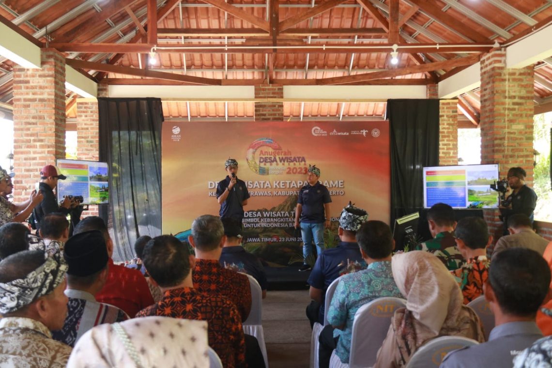 Lolos 75 Besar ADWI 2023, Desa Wisata Ketapanrame Mojokerto Dapat Kunjungan Kemenparekraf RI 1 Desa Wisata Ketapanrame.