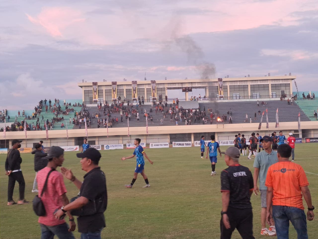 Bupati Cup ricuh di Tuban.