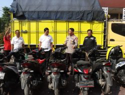 Lewat Tol Paspro, Belasan Motor Bodong Dari Jakarta Diamankan Polisi