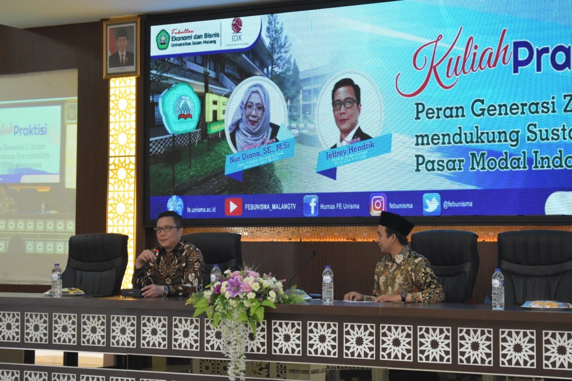 Praktisi Mengajar FEB Unisma Hadirkan Direktur Pengembangan PT Bursa Efek Indonesia 1 feb unisma tugu jatim