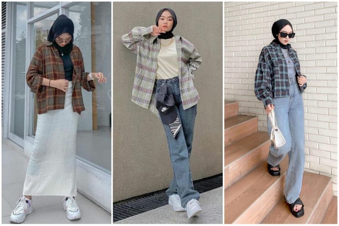 4 Tips Mix and Match Kemeja Kotak Kotak Wanita agar OOTD Makin Cakep, Anti Monoton! 1 Kemeja kotak kotak wanita.