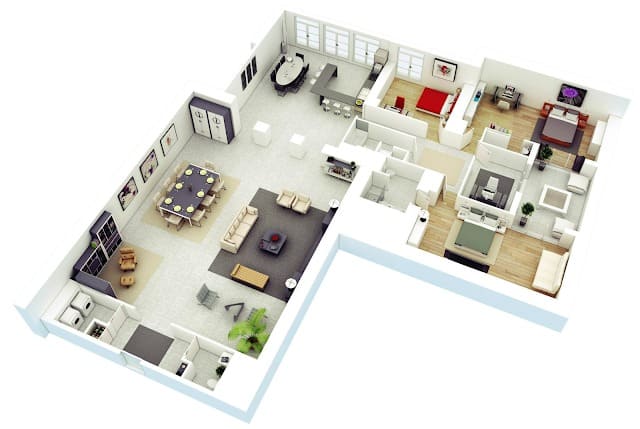 Rekomendasi rumah sederhana dengan 3 kamar.