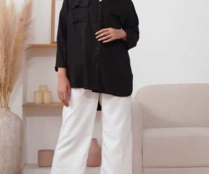 OOTD kemeja hitam.