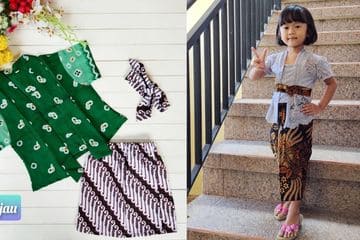 4 Rekomendasi Baju Kebaya Dres Anak, Nyaman Nggak Bikin Gerah 2 bahan baju kebaya dres anak.