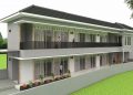 desain Rumah Kost 2 Lantai Lahan Sempit.