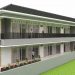 desain Rumah Kost 2 Lantai Lahan Sempit.