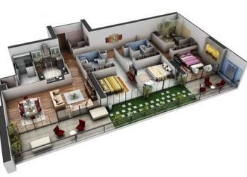 desain rumah sederhana dengan 3 kamar.