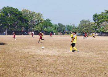 Uji Coba di Home Base Baru, Cabor Sepak Bola Kabupaten Mojokerto Ungguli MSL Selection 4 Sepak bola Kabupaten Mojokerto.