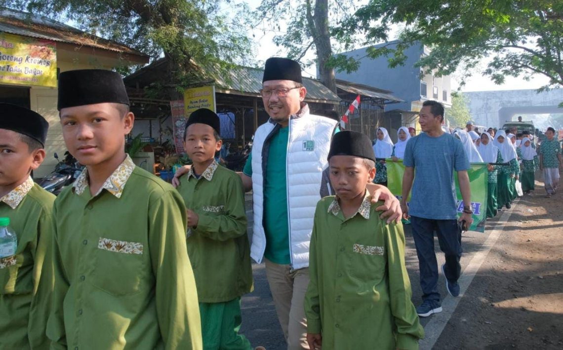 Mas Dion Minta Doa Maju Bupati Pasuruan di Depan Ribuan Santri Madin 1 Mas Dion.