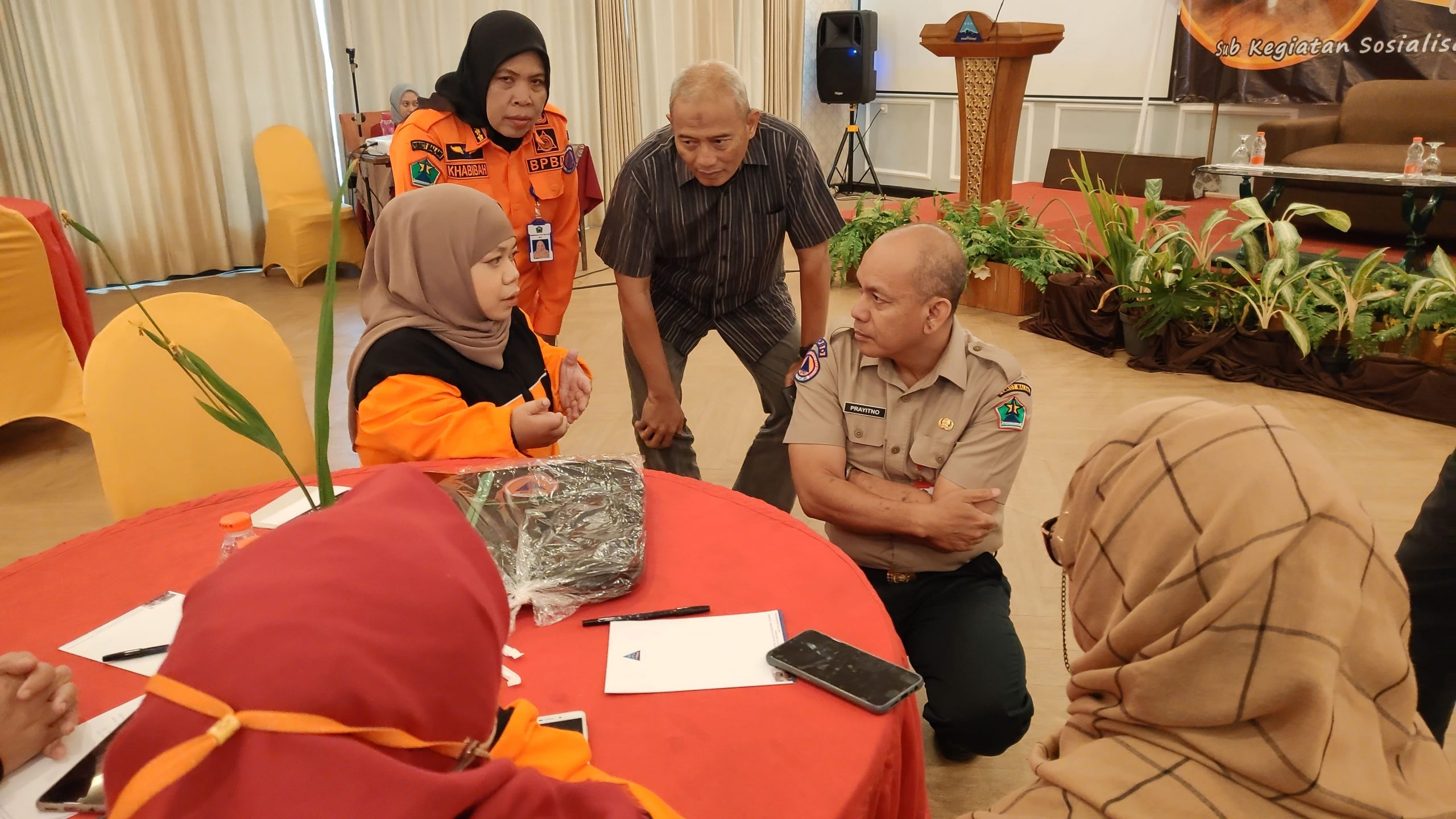 Simulasi bencana BPBD Kota Malang.