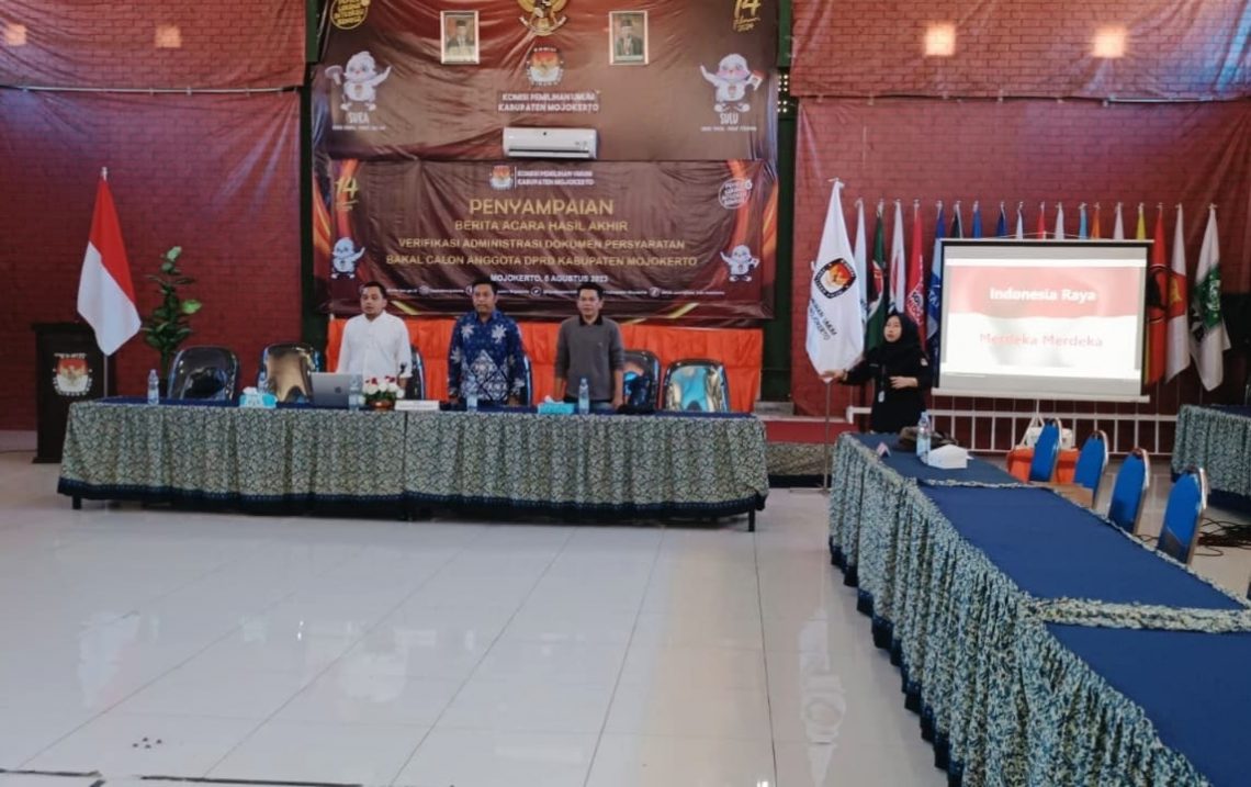 Hasil Perbaikan, Berkas 101 Bacaleg Kabupaten Mojokerto Tidak Memenuhi Syarat 1 bacaleg tugu jatim