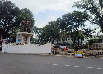 Pemindahan Monumen Tentara Genie Pelajar di Malang, Ahli Patung dari Mojokerto Didatangkan
