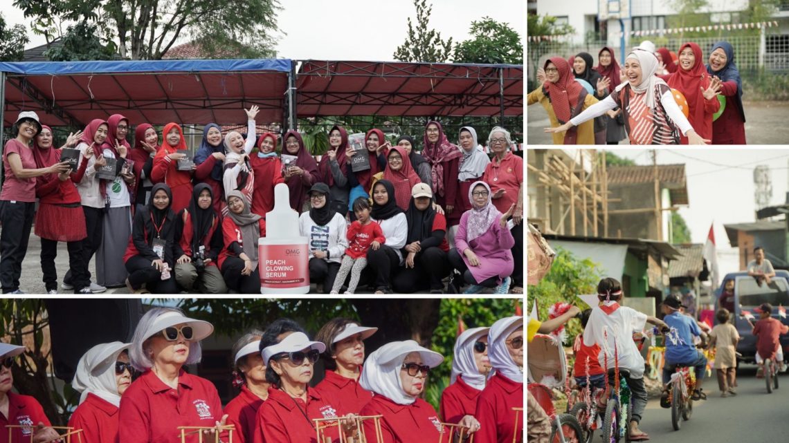 Momen kebersamaan pemuda dan masyarakat dalam rangka HUT RI di Gebyar OMG "Oh My Glow" bersama Pondok Inspirasi di tiga lokasi, yakni Lebak Bulus (Jakarta Selatan), Bukit Cimanggu City, dan Babakan Raya, pada 17 Agustus 2023. Foto: dok Ruber Academy