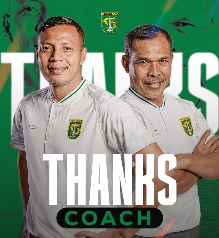 Susul Aji Santoso, 2 Asisten Pelatih Persebaya Ikut Hengkang 1 Asisten pelatih.