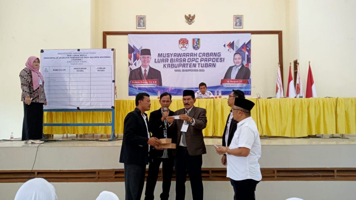 Suhadi, Resmi Ketua Papdesi Tuban Versi Muscablub 1 Papdesi Tuban.