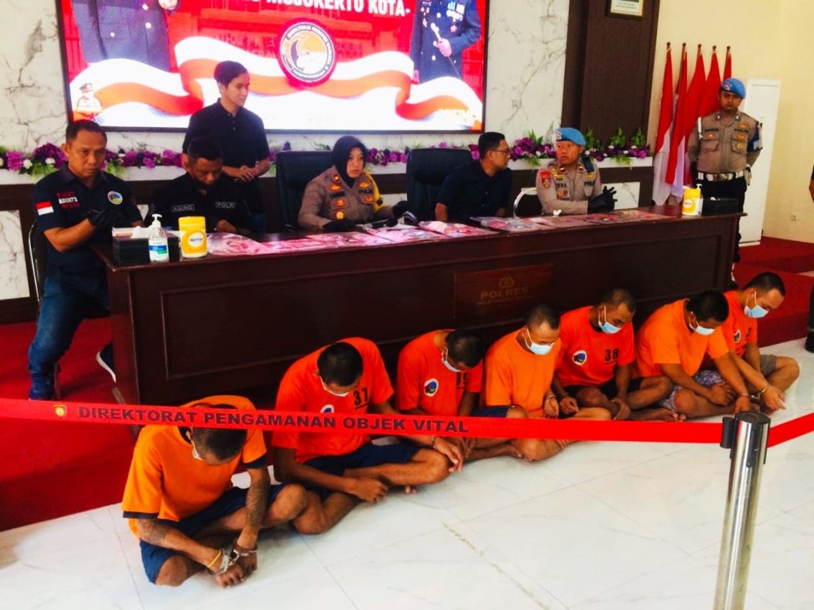 Operasi Tumpas Semeru 2023, Polres Mojokerto Kota Sita 1.385 Butir Pil Double L 1 Polres Mojokerto.