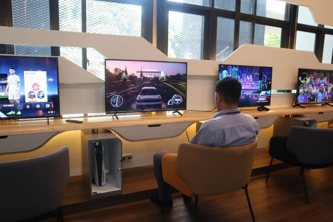 Game corner.