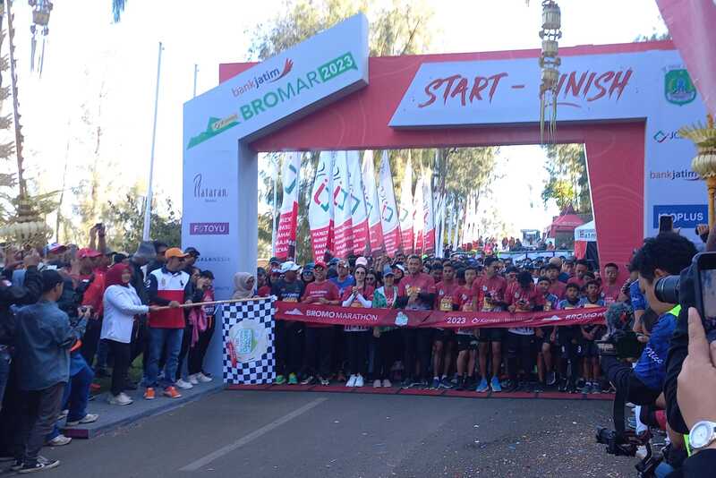 Peserta Bromo Marathon 2023.