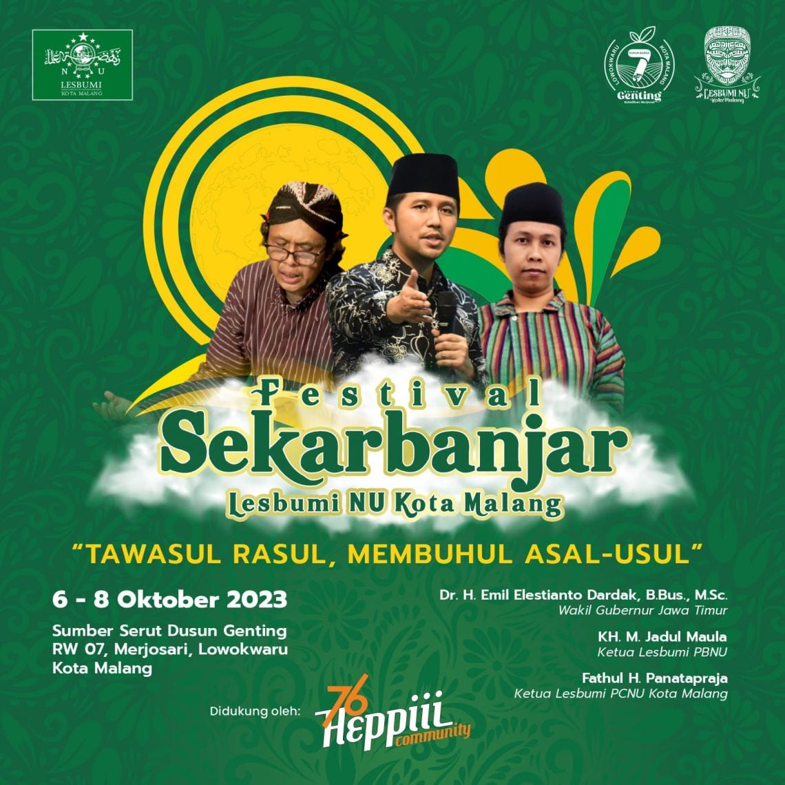 Lesbumi NU Kota Malang Gelar Festival Sekarbanjar, Perayaan Maulid Nabi Muhammad SAW 1 Festival Sekarbanjar.