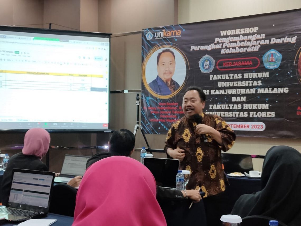 Kolaborasi Fakultas Hukum Unikama dan Universitas Flores, Sukses Gelar Workshop Inovatif Dorong Transformasi Pembelajaran Daring 1 Fakultas hukum Unikama.