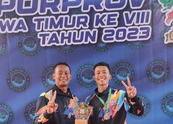 Cabor Taekwondo Sumbang Medali Pertama Untuk Kabupaten Mojokerto