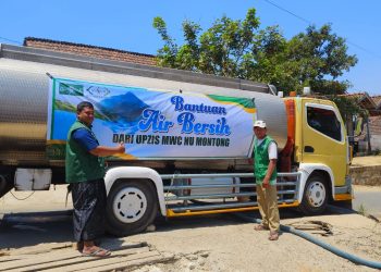 LPBI NU Tuban Salurkan 18 Ribu Liter Air Bersih Untuk Warga Dusun Guyangan dan Krajan