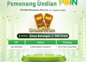 Selamat! Ini Daftar Pemenang Undian Pegadaian Poin 2023 Periode Pertama