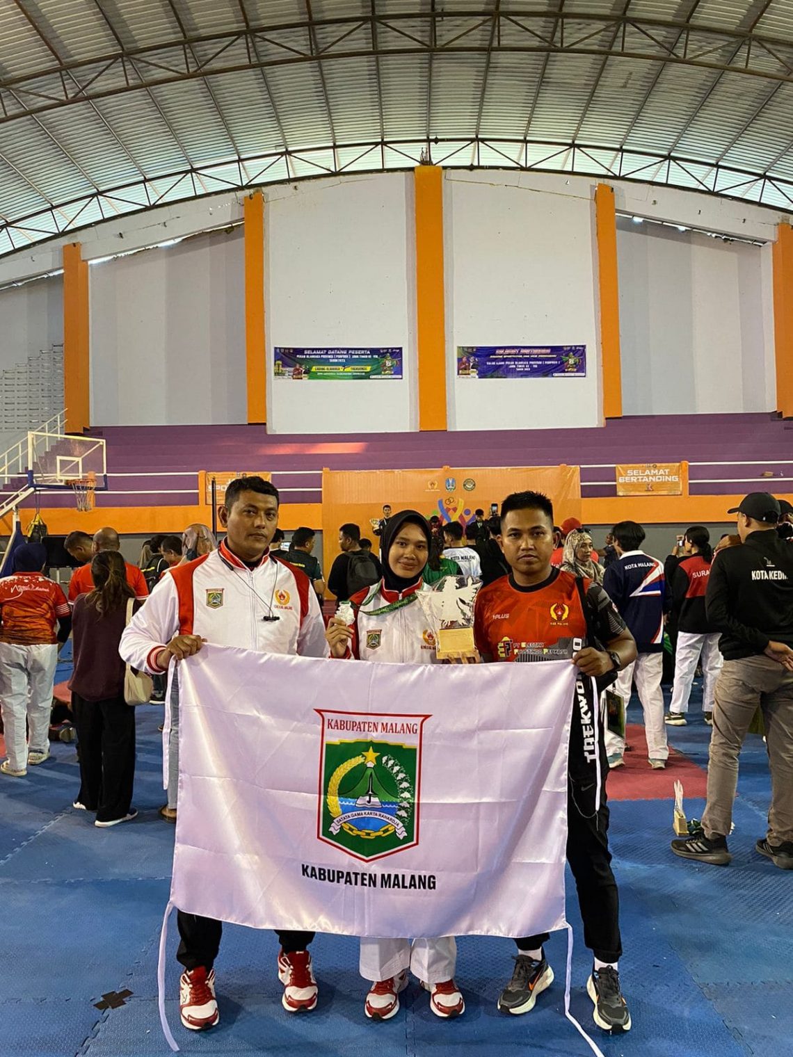 Atlet taekwondo Kabupaten Malang.