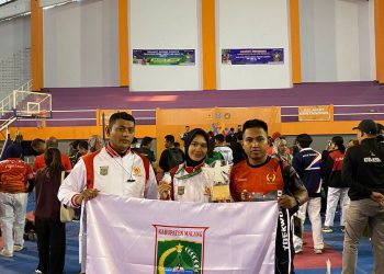 Atlet taekwondo Kabupaten Malang.