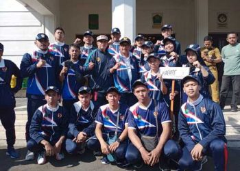 Tim karate Kota Malang.