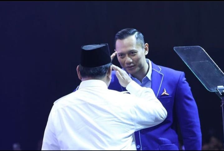 Resmi Didukung Partai Demokrat, Prabowo Subianto Sanjung Sosok AHY 1 Prabowo Subianto.