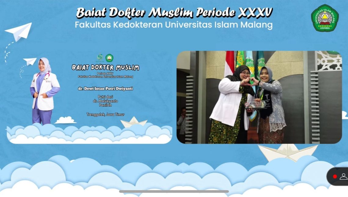 12 Dokter Muslim Dibaiat, FK Unisma 13 Kali Berturut-turut Luluskan 100 Persen First Taker 1 FK Unisma.